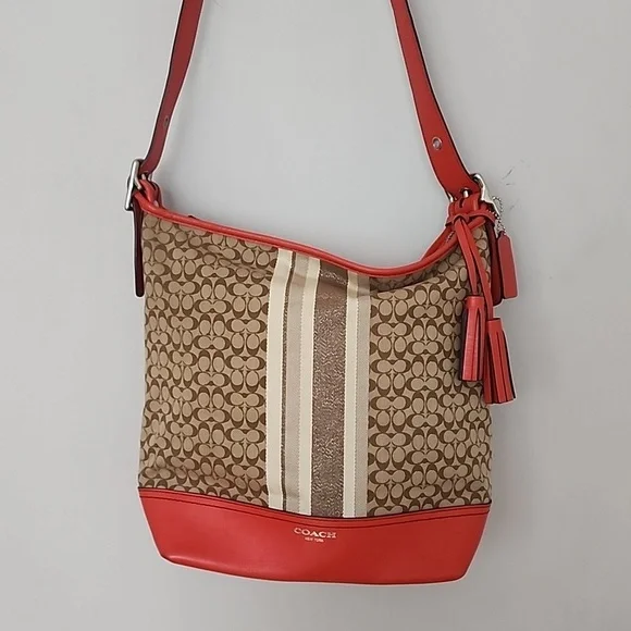 Coach Womens Multicolor Signature Print Adjustable Strap - Picture 1 of 5